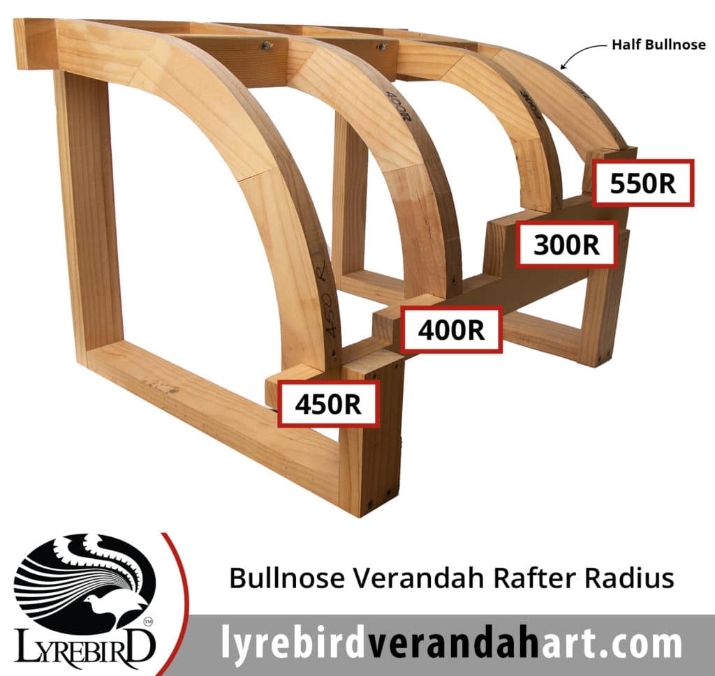 Bullnose Verandah Rafters - Rafter Radius - Lyrebird Enterprises
