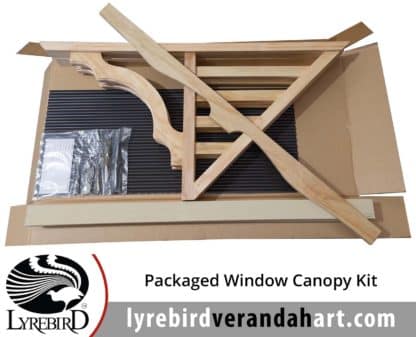 Packaged Window Canopy / Window Awning Kit - Lyrebird Enterprises