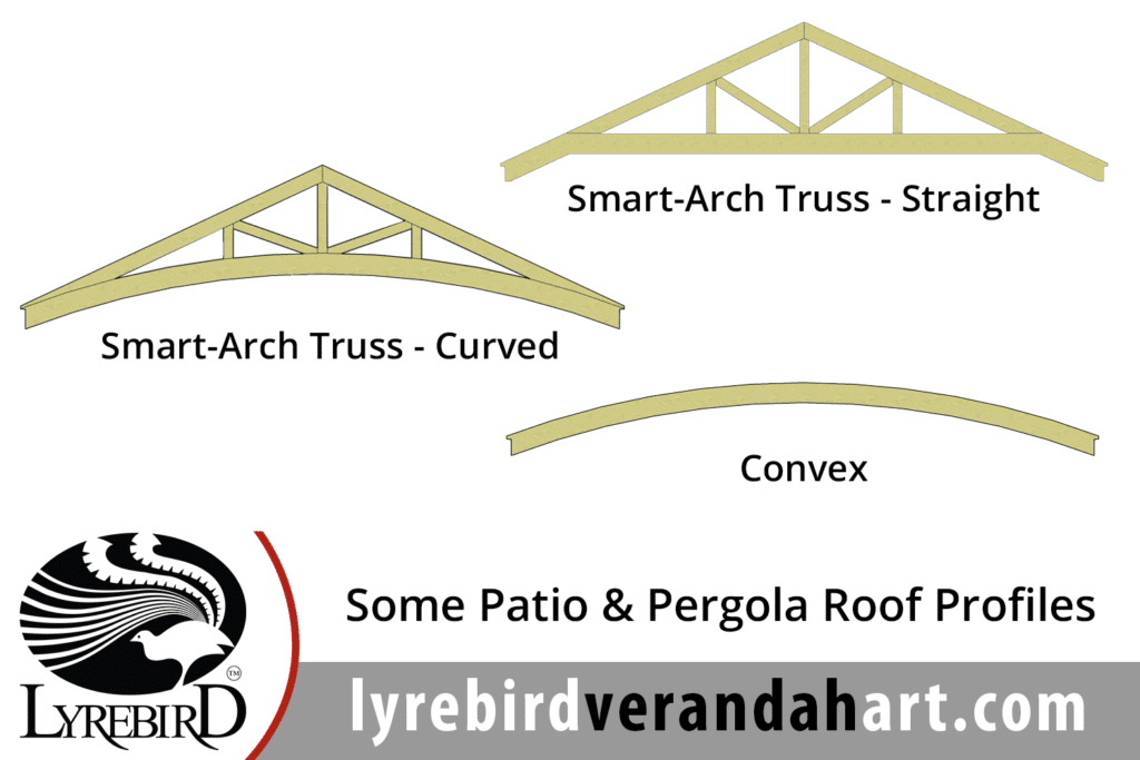 Some Patio and Pergola Roofing Profiles - Lyrebird Enterprises