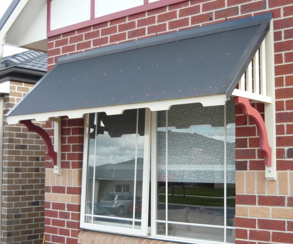 Profile B5 - Brick Mounted - Window Canopy / Window Awning Kits - Lyrebird Enterprises