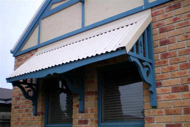 Profile BA - Front, Side View - Window Canopy / Window Awning Kits - Lyrebird Enterprises
