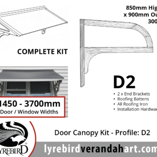 Profile D2 - Feature Door Canopy Kits - Lyrebird Enterprises