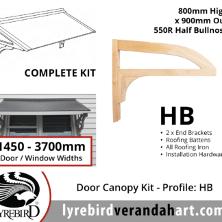 Profile HB - Feature Door Canopy Kits - Lyrebird Enterprises