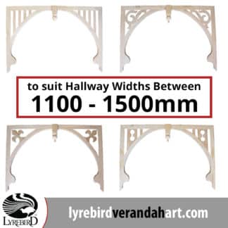 Hallway Arches to suit 1100-1500mm Widths - Decorative Timber Products - Lyrebird Enterprises