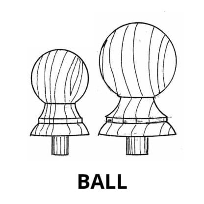 Ball Profile - Gate Post Capitals - Decorative Timber Products - Lyrebird Enterprises