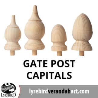 Gate Post Capitals - Decorative Timber Products - Lyrebird Enterprises