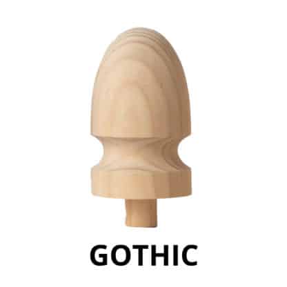 Gothic Profile - Gate Post Capitals - Decorative Timber Products - Lyrebird Enterprises